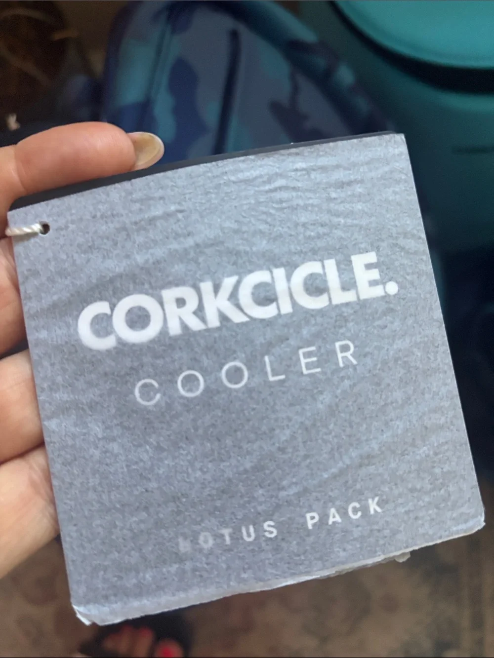Corkcicle Teal & Navy Camo Backpack